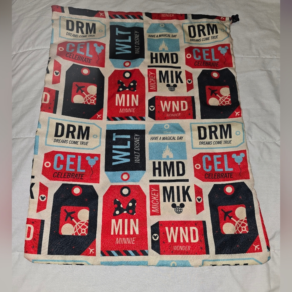 Disney Parks Drawsting Bag Laundry Bag Cinch Bag